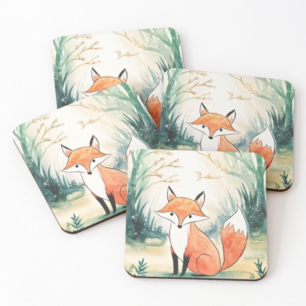 Item preview, Whimsical Fox. Fantasy fox, magical forest, enchanting woodland, vintage fox designed and sold by FoxVibes.