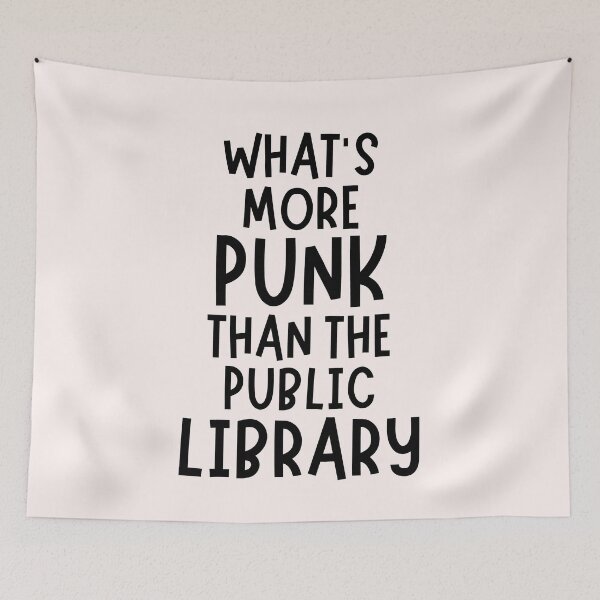 Item preview, What's more punk than the public library designed and sold by Neadoodles.