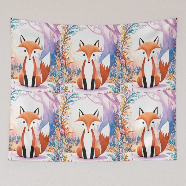 Item preview, Whimsical Fox. Fantasy fox, magical forest, enchanting woodland, vintage fox designed and sold by FoxVibes.