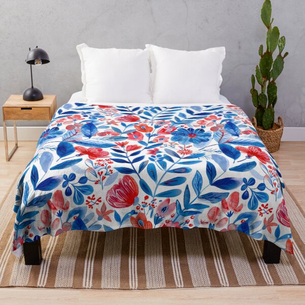 Item preview, Patriotic Floral Pattern designed and sold by PollyTx.