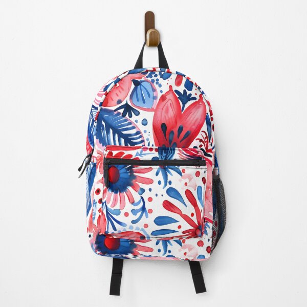 Item preview, Watercolor Patriotic Floral Pattern designed and sold by PollyTx.