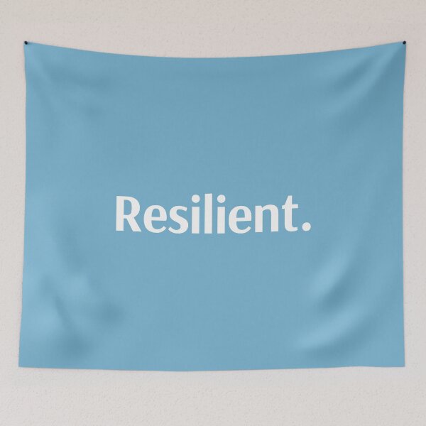 Item preview, Resilient – Empowering Minimalist Word Graphic Design designed and sold by Toph & Mea Shop.