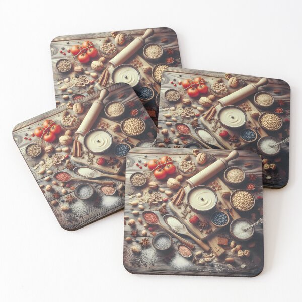 Item preview, Rustic Culinary Ingredients Arrangement designed and sold by CitrineLinker.
