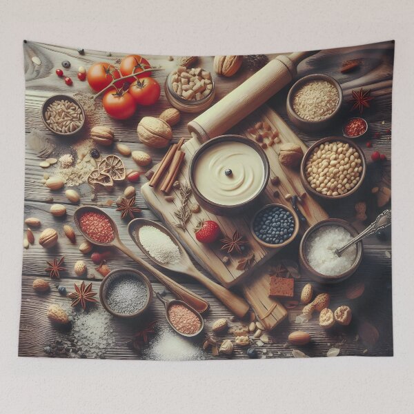 Item preview, Rustic Culinary Ingredients Arrangement designed and sold by CitrineLinker.