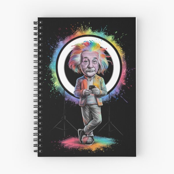 Item preview, From Relativity to Reels, Illustration design, A Modern Twist on Genius, Funny Design for gifs designed and sold by piketo.