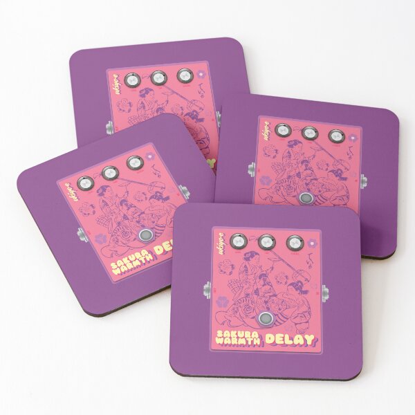Item preview, Ukiyo-e Japanese Woodblock Inspired Sakura Warmth Delay Guitar Pedal designed and sold by globbs.