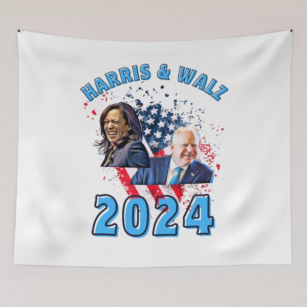 Artikelvorschau, Kamala Harris Tim Walz 2024 entworfen und verkauft von gillys.