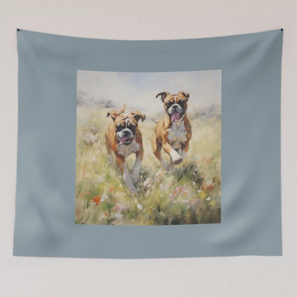 Item preview, Happy Boxer Dogs designed and sold by Samuelsboro.