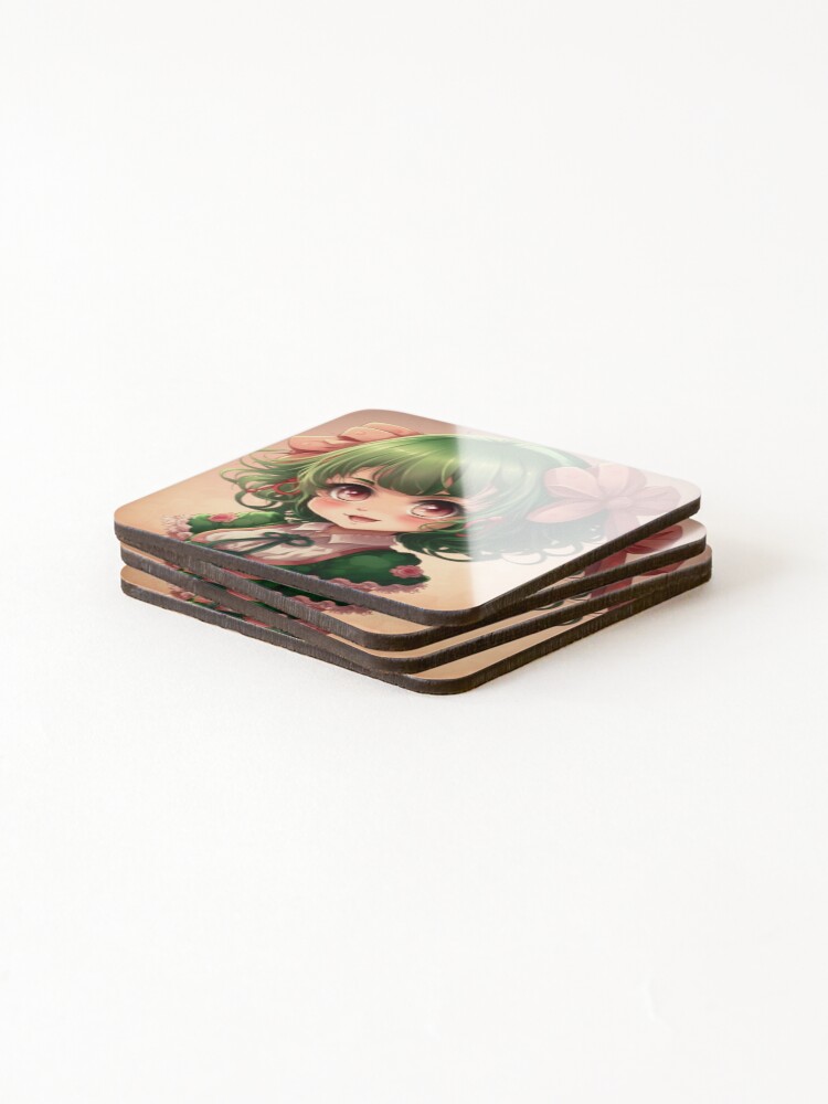 Thumbnail 4 of 5, Coasters (Set of 4), Chibi Ranka designed and sold by SolaceWinter.