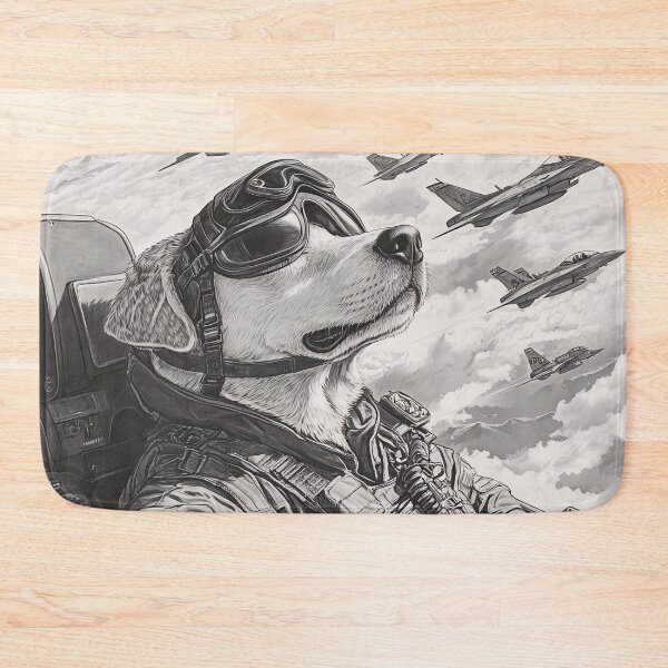 Item preview, black and white sketch of a lab in a fighter jet designed and sold by dcrc.
