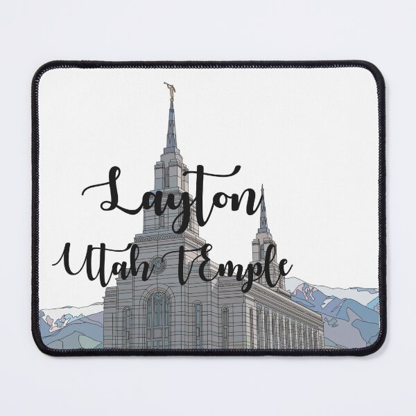 Item preview, Layton Utah Temple Calligraphy Design designed and sold by HannahJaynVanderwerff.