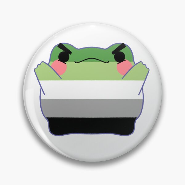Aperçu de l'œuvre Grenouille aromatique gay en colère (sans texte) créée et vendue par NubToons.
