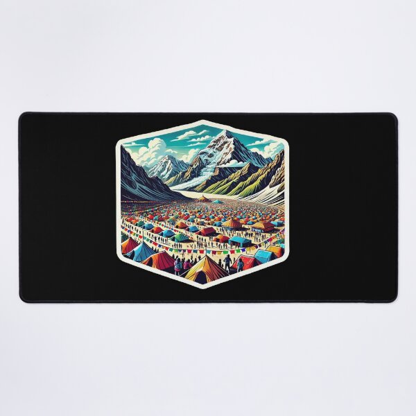 Item preview, Vibrant Mountain Festival - Mountain Climbing Day T-Shirt designed and sold by Taans-Creation.