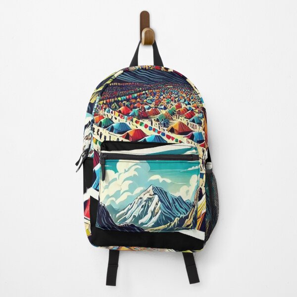Item preview, Vibrant Mountain Festival - Mountain Climbing Day T-Shirt designed and sold by Taans-Creation.