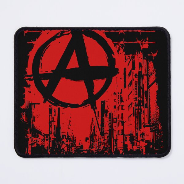 Item preview, Anarchy Over Cityscape with Barbwire designed and sold by eatmorvelopator.