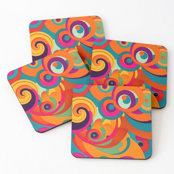 Item preview, Flower Power Colourful Flower Pattern designed and sold by druidwolfart.
