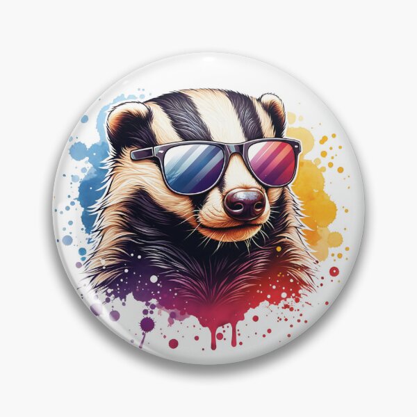 Item preview, Cool Watercolor Honey Badger designed and sold by ChaosReigns91.