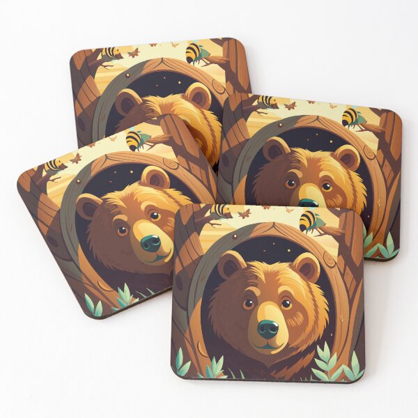 Item preview, BearHidingInHollowLog designed and sold by Whose-sweat.