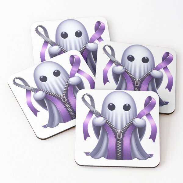 Item preview, Purple Ribbon Chiari Ghost  - Zipper designed and sold by TonzDesigns.