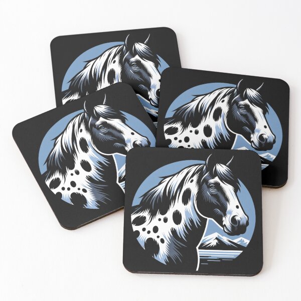 Item preview, Black and white spotted horse designed and sold by Catherine Harrison.