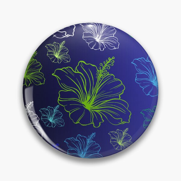 Item preview, Green and Blue Hibiscus designed and sold by rgela01.
