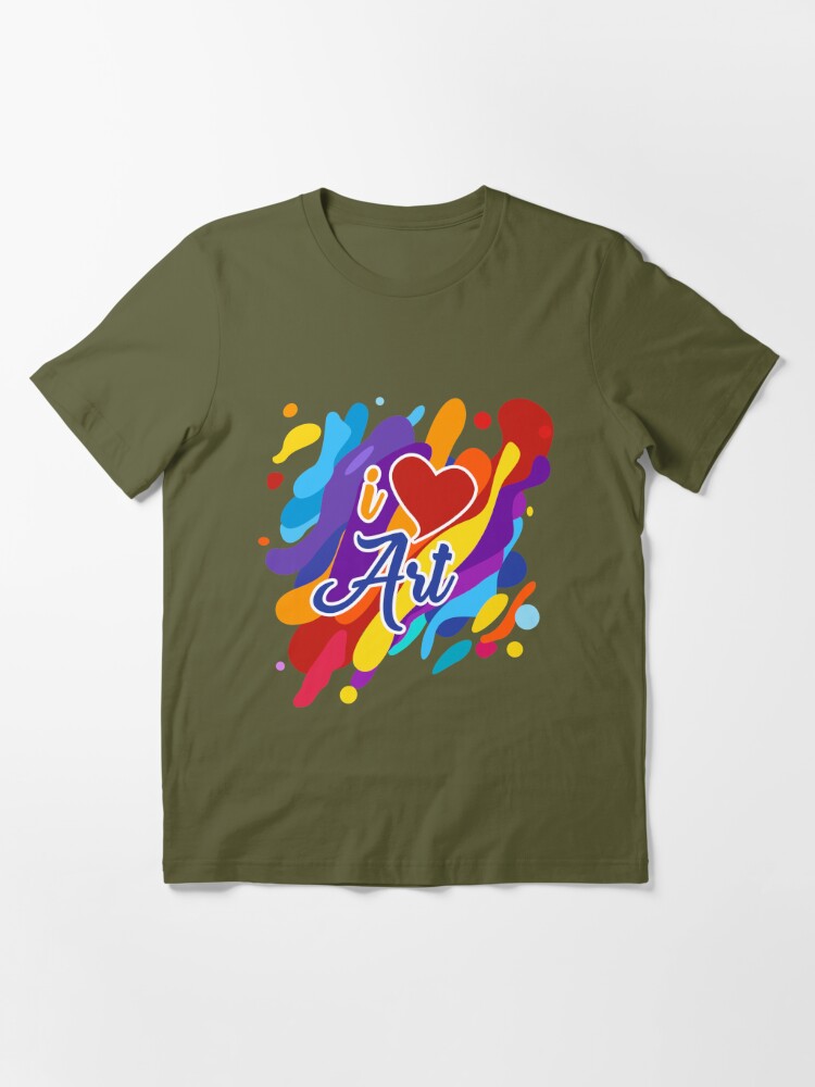 I love art, art accessories, art shirt, art teacher gift, artistic  shirts, artist gifts, art apparel, art teacher, art bags, artist  quote Kids T-Shirt for Sale by Kreature Look