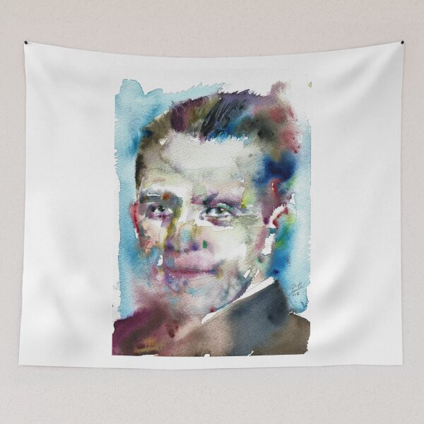 Item preview, WERNER HEISENBERG - watercolor portrait designed and sold by lautir.