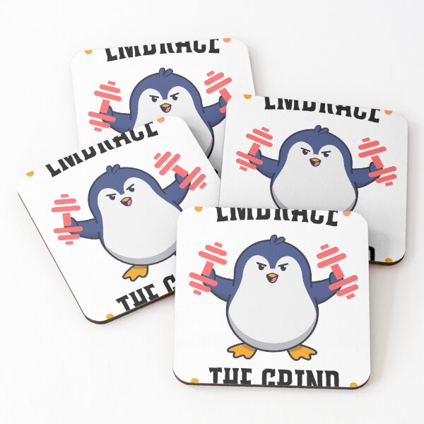 Item preview, Motivational Funny Penguin In Gym With Dumbels  designed and sold by ShirtLife1.