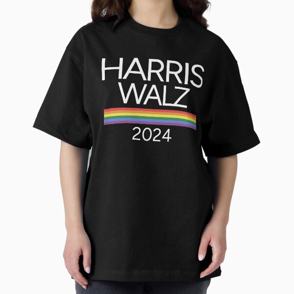Item preview, Harris Walz 2024 LGBTQ Pride Flag Rainbow Retro designed and sold by kiwi91.