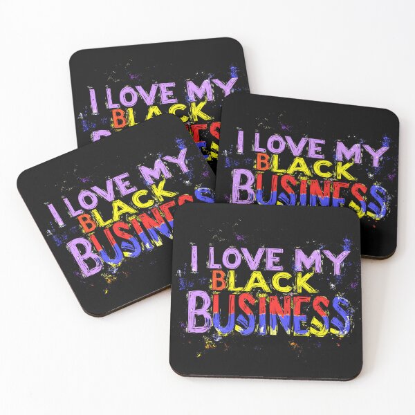 Item preview, I Love My Black Business Colorful Purple Design designed and sold by Artbyminga.