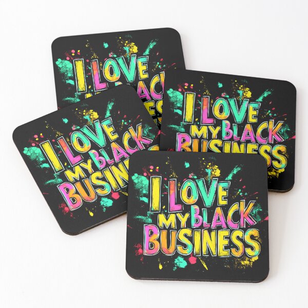 Item preview, I Love My Black Business Vibrant Design designed and sold by Artbyminga.