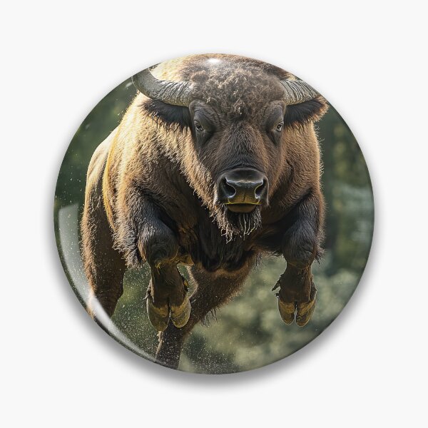 Item preview, Jumping Buffalo designed and sold by Elisabeth Lucas.