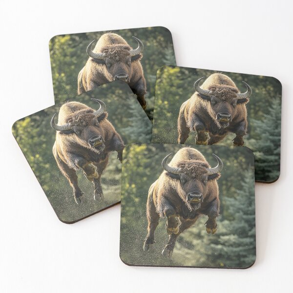 Item preview, Jumping Buffalo designed and sold by Elisabeth Lucas.