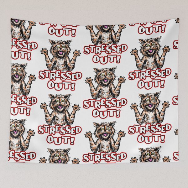 Item preview, Stressed Out Cat designed and sold by Shawnsonartshop.