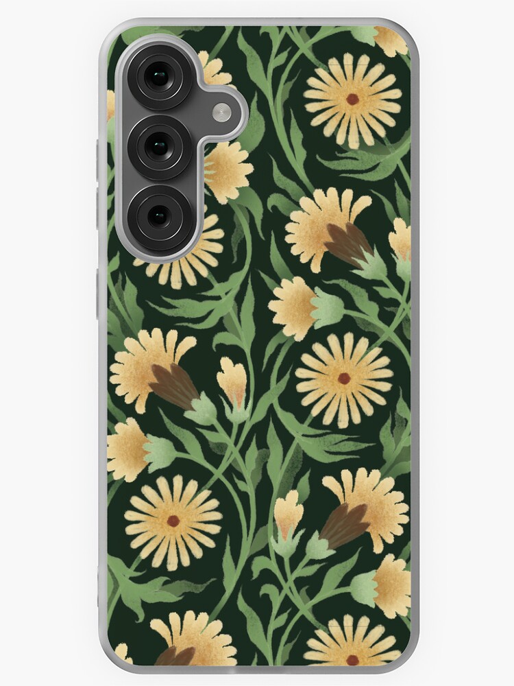 Thumbnail 1 of 4, Samsung Galaxy Phone Case, Garden of Daisies designed and sold by EleanorLutz.