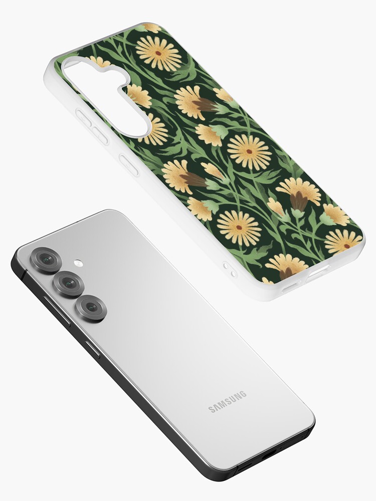 Thumbnail 2 of 4, Samsung Galaxy Phone Case, Garden of Daisies designed and sold by EleanorLutz.