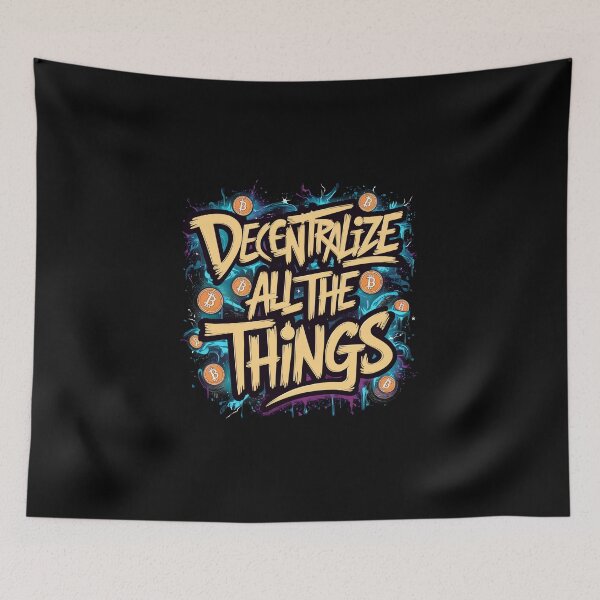 Item preview, Decentralize All The Things Crypto Zen designed and sold by RadDeck.