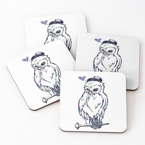 Aperçu de l'œuvre Hibou Stolas arc-en-ciel créée et vendue par AliceisOphelia.
