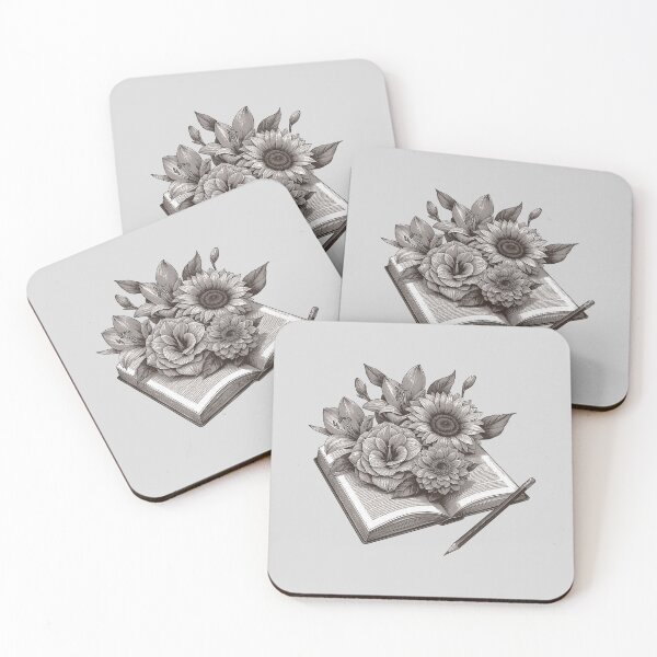 Item preview, Open Book with Flowers: Blooming Bookworm designed and sold by zzz888.