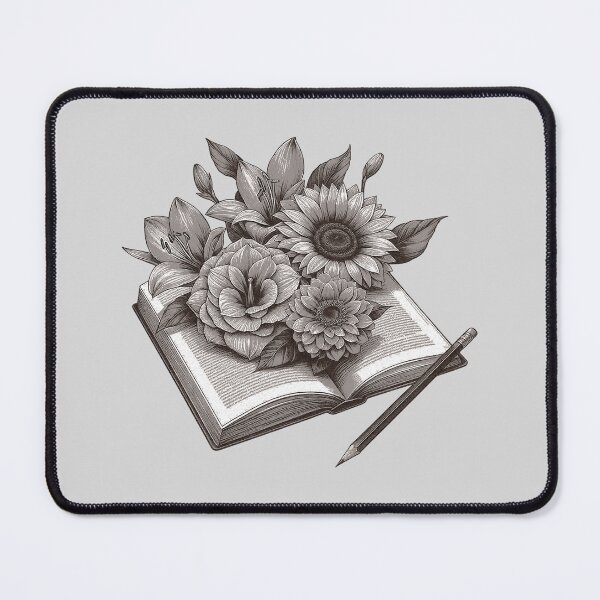 Item preview, Open Book with Flowers: Blooming Bookworm designed and sold by zzz888.