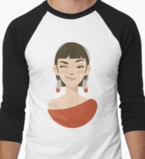 Red Men's Baseball ¾ T-Shirt