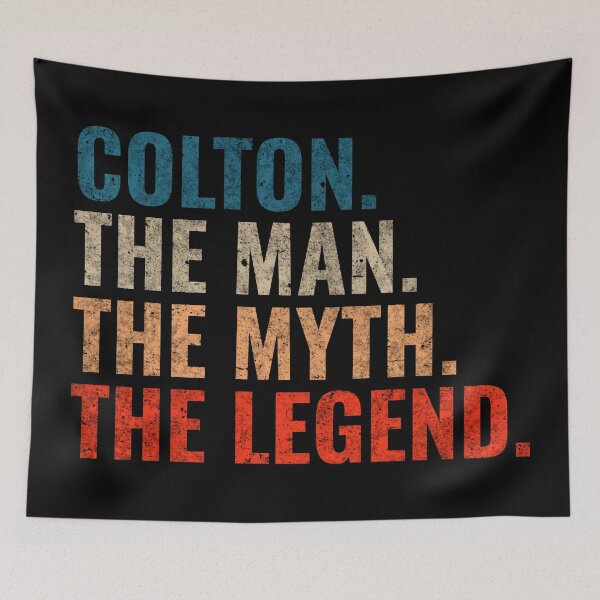 Item preview, Colton The Man The Myth The Legend Colton Name Retro 70s distress designed and sold by Teelogic.