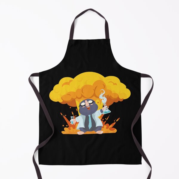 Item preview, Cartoon mad scientist and chemical experiment with explosion designed and sold by Art-of-Rory.