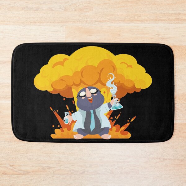 Item preview, Cartoon mad scientist and chemical experiment with explosion designed and sold by Art-of-Rory.