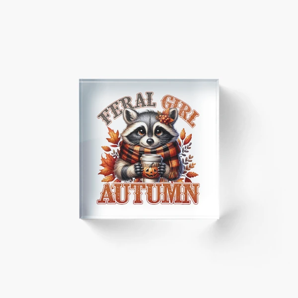 Feral Girl Autumn Collection — Acrylic Block by BiMood