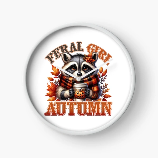 Feral Girl Autumn Collection — Clock by BiMood
