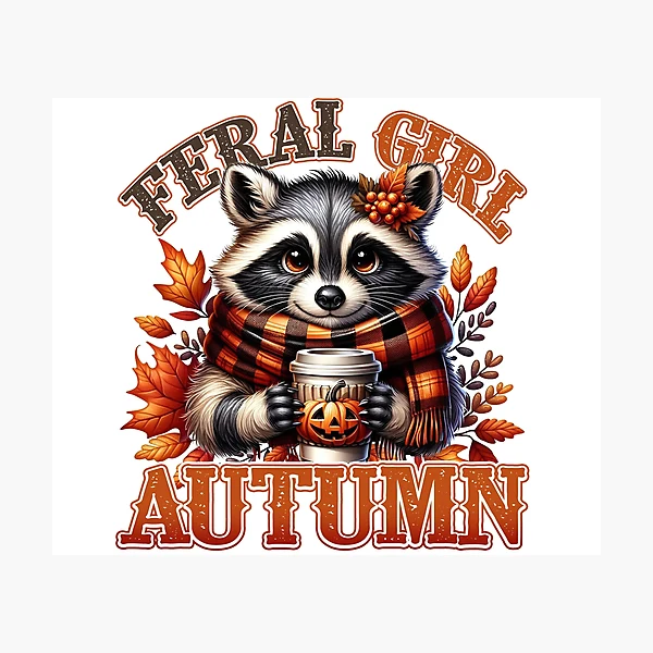 Feral Girl Autumn Collection — Photographic Print by BiMood