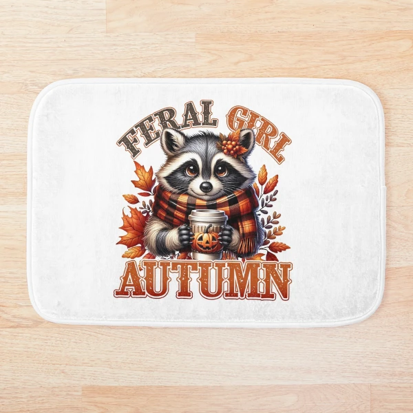 Feral Girl Autumn Collection — Bath Mat by BiMood