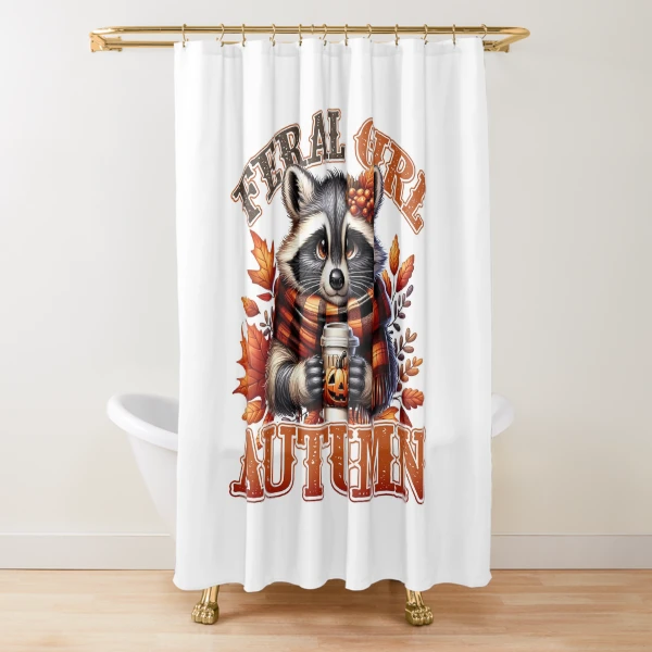 Feral Girl Autumn Collection — Shower Curtain by BiMood