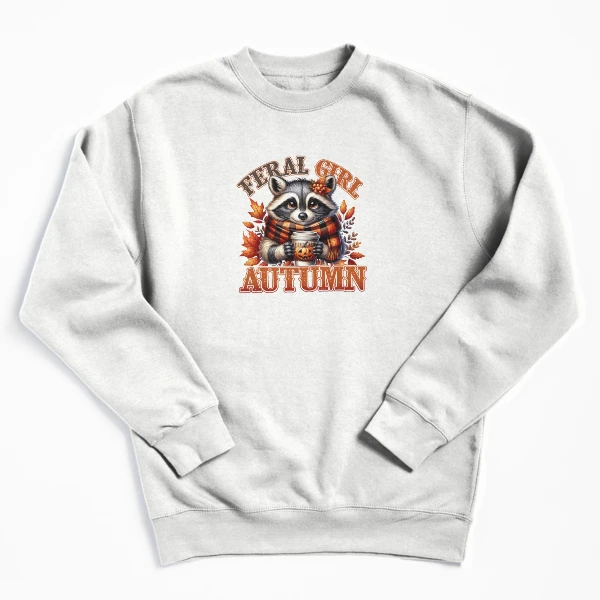 Feral Girl Autumn Collection — Pullover Sweatshirt by BiMood